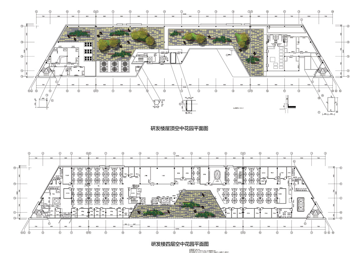 中山蒂森電梯廠景觀規(guī)劃設(shè)計空中花園平面圖